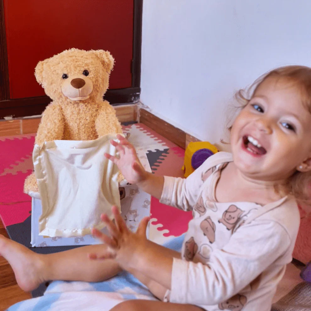 Doudou Cache-Cache Animé – L’ourson qui amuse et rassure votre enfant